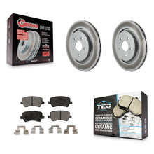 Load image into Gallery viewer, Rear Coated Disc Brake Rotors And Ceramic Pad Kit For Volvo S60 XC70 S80 V60 V70