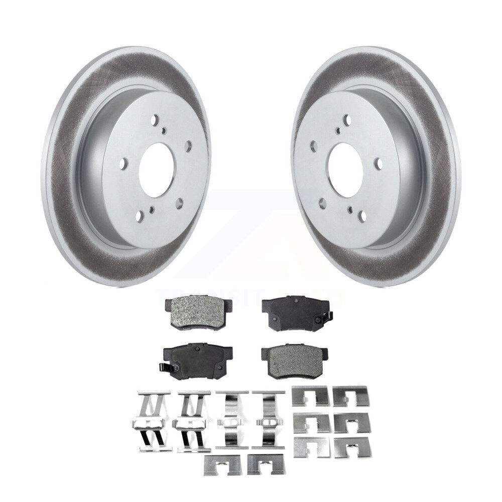 Rear Coated Disc Brake Rotors And Ceramic Pads Kit For Suzuki SX4 Crossover