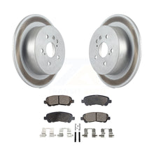 Charger l&#39;image dans la galerie, Rear Coated Disc Brake Rotor And Ceramic Pad Kit For 2008-2013 Toyota Highlander