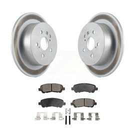 [Rear] 2008-2013 Toyota Highlander Premium Coated Rotors & Ceramic Pads Brake Kit For Max Braking