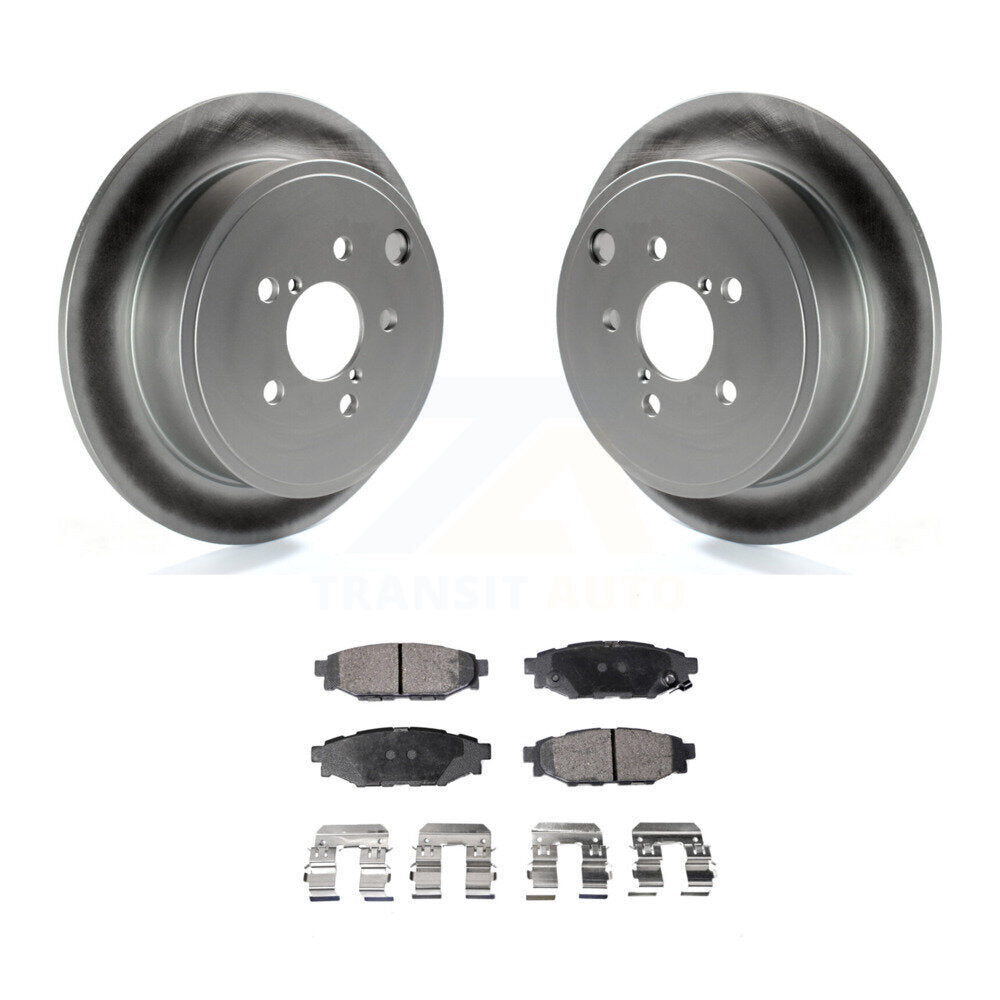 Rear Coat Brake Rotor Ceramic Pad Kit For Subaru Outback Impreza Forester Legacy