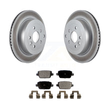 Charger l&#39;image dans la galerie, Rear Coated Disc Brake Rotors And Ceramic Pads Kit For 2008-2011 Land Rover LR2