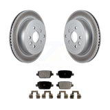 [Rear] 2008-2011 Land Rover LR2 Premium Coated Rotors & Ceramic Pads Brake Kit For Max Braking