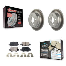 [Rear] 2006-2011 Mercedes-Benz B200 Premium Coated Rotors & Ceramic Pads Brake Kit For Max Braking