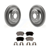 Rear Coat Disc Brake Rotors Ceramic Pad Kit For Audi Q5 A4 Quattro A5 allroad S5