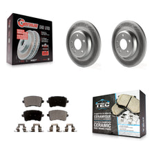 Load image into Gallery viewer, Rear Coat Disc Brake Rotors Ceramic Pad Kit For Audi Q5 A4 Quattro A5 allroad S5