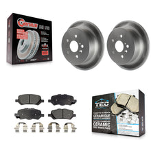 Load image into Gallery viewer, [Rear] 2009-2016 Toyota Venza Premium Coated Rotors &amp; Ceramic Pads Brake Kit For Max Braking