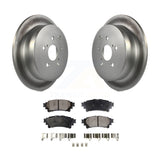 Rear Coated Brake Rotor Ceramic Pad Kit For Toyota Highlander Sienna Lexus RX350