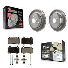 Load image into Gallery viewer, Rear Coated Disc Brake Rotors And Ceramic Pads Kit For Hyundai Genesis Coupe