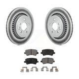 [Rear] 2010-2017 Volvo XC60 Premium Coated Rotors & Ceramic Pads Brake Kit For Max Braking