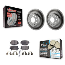 Charger l'image dans la galerie, Rear Coated Disc Brake Rotors And Ceramic Pads Kit For Volkswagen GTI
