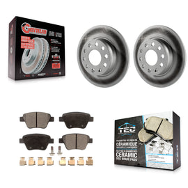 Rear Coat Brake Rotor Ceramic Pad Kit For Volkswagen Jetta Passat Beetle Golf A3