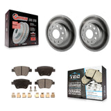 Rear Coat Brake Rotor Ceramic Pad Kit For Volkswagen Jetta Passat Beetle Golf A3