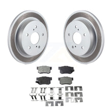 Charger l&#39;image dans la galerie, Rear Coated Disc Brake Rotors And Ceramic Pads Kit For 2010-2013 Suzuki Kizashi