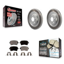 Load image into Gallery viewer, Rear Coated Disc Brake Rotors &amp; Ceramic Pad Kit For Audi Q5 A5 SQ5 Quattro S5 A4