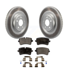 Load image into Gallery viewer, Rear Coated Brake Rotors Ceramic Pad Kit For Audi A6 Quattro A7 Porsche Macan A8