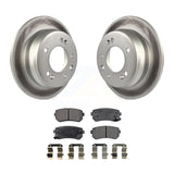 Rear Coated Brake Rotors Ceramic Pad Kit For Hyundai Elantra Tucson Kia Sportage