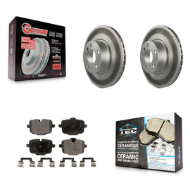 [Rear] 2012 BMW X3 From 10 11 Premium Coated Rotors & Ceramic Pads Brake Kit For Max Braking