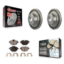 Load image into Gallery viewer, Rear Coated Disc Brake Rotors And Ceramic Pads Kit For BMW X3 X4