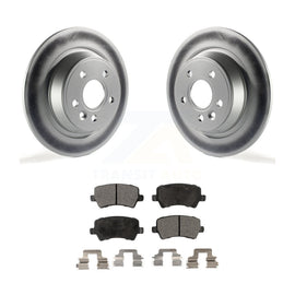 [Rear] 2012-2015 Land Rover Range Evoque Premium Coated Rotors & Ceramic Pads Brake Kit For Max Braking