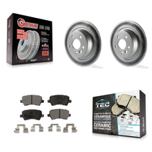 Load image into Gallery viewer, [Rear] 2012-2015 Land Rover Range Evoque Premium Coated Rotors &amp; Ceramic Pads Brake Kit For Max Braking