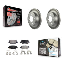 Charger l'image dans la galerie, Rear Coat Brake Rotor Ceramic Pad Kit For Hyundai Elantra Kia Soul Forte GT Koup
