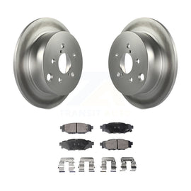 Rear Coated Brake Rotor Ceramic Pad Kit For Subaru Forester Impreza Crosstrek XV