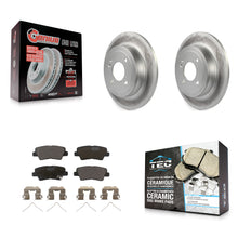 Load image into Gallery viewer, Rear Coated Disc Brake Rotors And Ceramic Pads Kit For Hyundai Accent Kia Rio