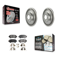 Charger l'image dans la galerie, Kit de rotors de frein à disque à revêtement arrière et de plaquettes en céramique pour Mazda CX-5 