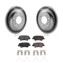 Load image into Gallery viewer, Rear Coated Brake Rotor Ceramic Pad Kit For Hyundai Sonata Kia Optima Elantra GT