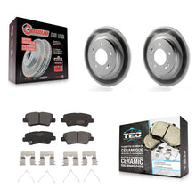 Load image into Gallery viewer, Rear Coated Brake Rotor Ceramic Pad Kit For Hyundai Sonata Kia Optima Elantra GT