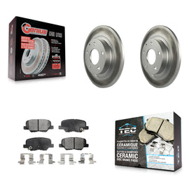 [Rear] 2014-2015 Mazda 6 Premium Coated Rotors & Ceramic Pads Brake Kit For Max Braking