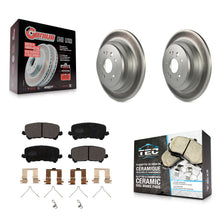 Load image into Gallery viewer, [Rear] 2014-2016 Acura MDX Premium Coated Rotors &amp; Ceramic Pads Brake Kit For Max Braking