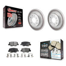 Charger l'image dans la galerie, Kit de rotors de frein à disque à revêtement arrière et de plaquettes en céramique pour Mazda 3 Sport 