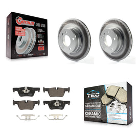 Rear Coat Disc Brake Rotor Ceramic Pad Kit For BMW 328i 320i 428i 228i 230i 328d