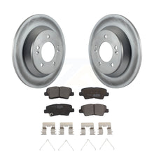 Charger l&#39;image dans la galerie, Rear Coat Brake Rotors Ceramic Pad Kit For Kia Rondo With Electric Parking