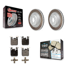 Load image into Gallery viewer, Rear Coated Brake Rotor Ceramic Pad Kit For BMW 328i 428i 320i xDrive 228i M235i