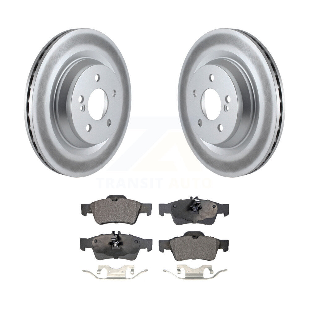 Rear Coated Brake Rotors Ceramic Pad Kit For Mercedes-Benz S550 SL550 CL550 S600