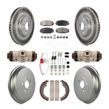 Charger l&#39;image dans la galerie, Front Rear Coat Brake Rotors Ceramic Pad Drum Kit (9Pc) For 09-13 Toyota Corolla