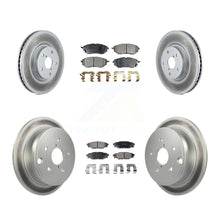 Charger l&#39;image dans la galerie, Front Rear Coated Disc Brake Rotors And Ceramic Pads Kit For Subaru WRX