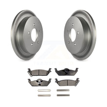 Charger l&#39;image dans la galerie, Rear Coated Disc Brake Rotors And Ceramic Pads Kit For Ford F-150