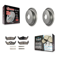 Load image into Gallery viewer, Rear Coated Disc Brake Rotors And Ceramic Pads Kit For Ford F-150