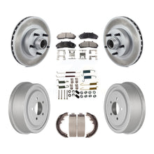 Load image into Gallery viewer, Front Rear Coat Disc Brake Rotors Hub Ceramic Pad Drum Kit (7Pc) For Ford Ranger