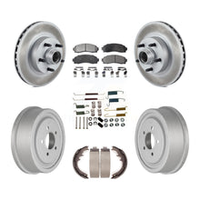 Load image into Gallery viewer, Front Rear Coat Brake Rotor Ceramic Pad Drum Kit (7Pc) For 06-09 Ford Ranger RWD