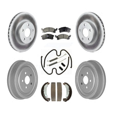 Load image into Gallery viewer, Front Rear Coat Brake Rotor Ceramic Pad Drum Kit (7Pc) For 03-05 Pontiac Sunfire