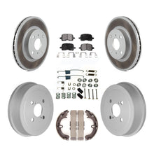 Load image into Gallery viewer, Front Rear Coat Brake Rotors Ceramic Pad Drum Kit (7Pc) For Toyota Corolla Prizm