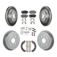 Load image into Gallery viewer, [Front+Rear] 01-05 Toyota Echo Coated Rotor Drum Brake Kit &amp; Ceramic Pads For Max Braking