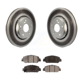 Front Coated Disc Brake Rotors And Ceramic Pads Kit For Honda Accord