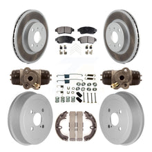 Load image into Gallery viewer, Front Rear Coated Brake Rotors Ceramic Pad Drum Kit (9Pc) For Toyota Corolla Geo