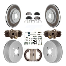 Load image into Gallery viewer, Front Rear Coated Disc Brake Rotor Ceramic Pad Drum Kit (9Pc) For Toyota Corolla